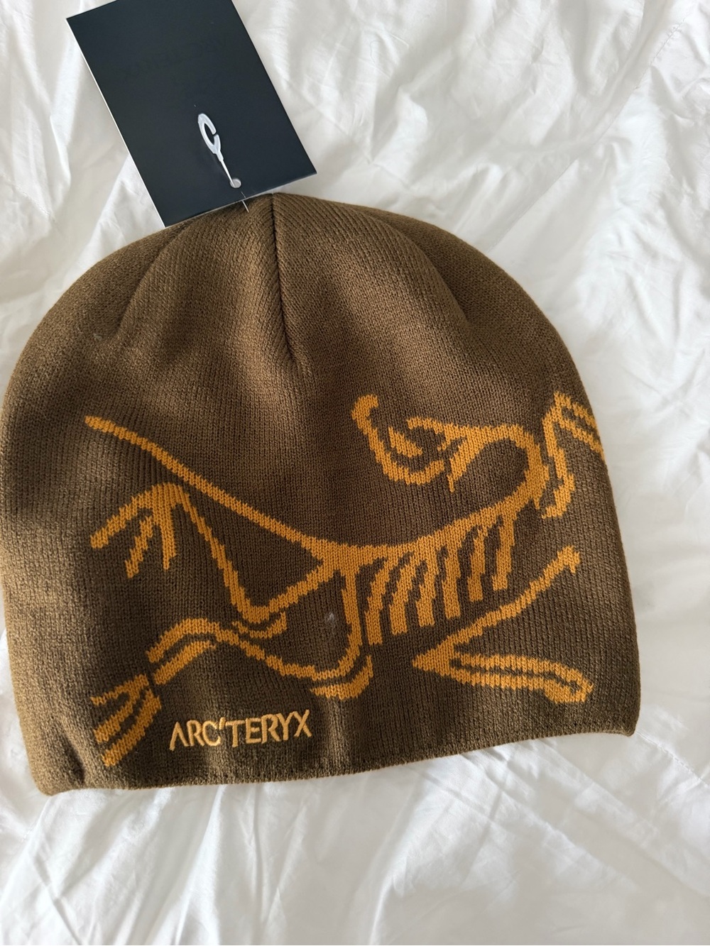 Arc’teryx Bird Head Toque Brown Orange Beanie NWT